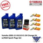Yamaha 2005-2015 Vx Sport Deluxe Cruiser 110 Oil Change W/ Ngk Spark Plug Kit. Fixed Price $69.99.
