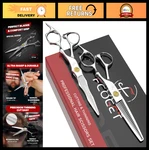 High-end 6.8" Barber Hair Scissors & Thinning Shears Kit Sharp 440C Steel Set. Fixed Price $89.99.