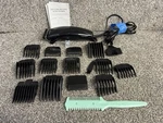 Suprent Hair Clippers Model HC496B Corded With Several Attachments - B1583. Fixed Price $12.95.