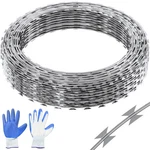 Razor Wires Barbed Fencing Fence Double Spiral Galvanized For Garden. Fixed Price $200.40.