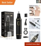 Elegant And Efficient Rechargeable Nose Hair Trimmer - 360 Rotation & Easy Care. Fixed Price $35.99.