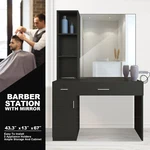 Wall Mount Barber Salon Station Makeup Beauty Hairdressing Equipment Set Mirrors. Fixed Price $249.90.