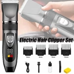 Cordless Professional Clippers Rechargeable Haircut Trimmer Kit Lcd Display. Fixed Price $18.99.