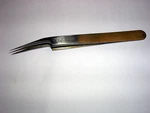 Rubis #5A Petite Tweezers Needle Sharpe Angled Tip New Swiss Made. Fixed Price $12.00.