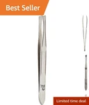 Superior Quality Ergonomic Slant Tweezer For Precise Hair Removal And Shaping. Fixed Price $7.99.