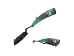 9.1" Dark Side Blades Classic Joker Green And Black Folding Straight Razor. Fixed Price $16.99.