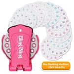 Hair Gem Stamper Kit With Refill Discs, Rhinestone Sparkle Tool For Girls. Fixed Price $7.99.
