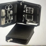 Bey Berk 11 Piece Travel Manicure / Shave Set In Black Leather Case. Fixed Price $57.00.