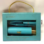 La-tweez Pro Illuminating Tweezers Aqua Diamond Dust Swarovski Onoff Button Case. Fixed Price $29.74.