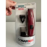 Conair Beard & Mustache Trimmer Mens Os Burgundy New Corded GMT8NCS 3 Combs. Fixed Price $19.99.