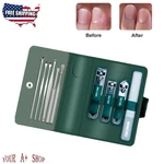 10 Pcs Stainless Steel Manicure Pedicure Tools Kits Ear Pick Nail Clippers Set. Fixed Price $9.69.