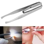 1PC Led Light Eyebrow Tweezers Portable Stainless Steel Hair Removal Tool - New. Fixed Price $9.79.