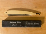 Albert Grah Barbers Straight Razor - Still Original Cosmoline!!!. Fixed Price $15.00.