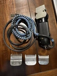 Vintage Oster Model 111 Progienic Detachable Clipper With 3 Blades. Fixed Price $45.00.