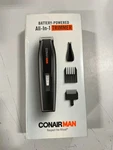 Conair Man Beard And Mustache Trimmer ALL-IN-1 Battery Power Self Sharp Blade. Fixed Price $20.00.