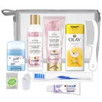Deluxe 10 Pc Travel Convenience Kit Sulfate-free Hair, Face & Body Care Essent. Fixed Price $28.70.