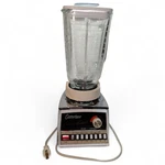 Vtg 70S Chrome Osterizer Galaxie 10 Speed Blender 5 Cup Tested Clean. Fixed Price $21.00.