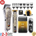Professional Hair Clippers For Men, Cordless Barber And Trimmer Set. Fixed Price $48.99.