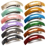 12PCS Retro Acrylic Hair Barrettes Automatic Large Clip Elegant French D.... Fixed Price $19.24.