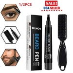 Waterproof Beard Filling Pen Kit Salon Hair Engraving Styling Eyebrow Brush Tool. Fixed Price $9.18.