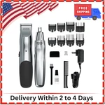 Wahl Groomsman Rechargeable Beard Trimmer Kit For Mustaches, Nose Hair, And Ligh. Fixed Price $52.78.