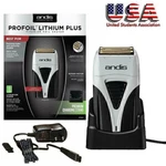 Andis #17200 Profoil Lithium Plus Titanium Shaver Cordless & Charging Stand. Fixed Price $39.59.