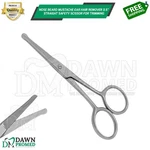 Nose Beard Mustache Hair Remover 3.5" Straight Trimming Scissor German Gr. Fixed Price $8.90.