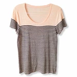 J Crew Women Linen Stripe Shirt Top Natural Preppy Twee Coastal Nautical New. Fixed Price $19.45.