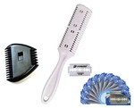 Alazco Combo Set, White Plastic Personal Double Edge Razor Hair Beard. Fixed Price $13.09.