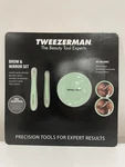 Tweezerman Tweezers Brow & Mirror Set Mint Green Brand New. Fixed Price $31.74.