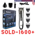 Kemei All 1 Rechargeable Hair Clippers Cutting Beard Trimmer Barbers Kit. Fixed Price $13.95.