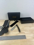 Akunsz Straight Razor Kit Edge With Leather Strop. Fixed Price $18.00.