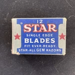 Star Blades Single Edge For Use With All Gem Razors 9 + Damaskeene. Fixed Price $7.99.
