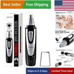 Waterproof Facial Hair Trimmer For Ears, Nose & Eyebrows - Elegant Black Finish. Fixed Price $15.99.