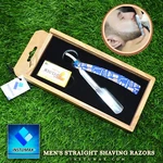 10 Blades + Steel Classic Straight Edge Barber Razor Cut Throat Salon Shaving. Fixed Price $13.94.