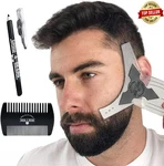 The Beard Shaping Tool Kit Symmetry Perfect Lines Template Bro Shaper Us. Fixed Price $18.99.