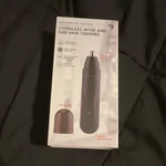 Sharper Image Cordless Nose & Ear Trimmer, Black, Dual Edge Blade, Noise Reduct. Fixed Price $15.99.