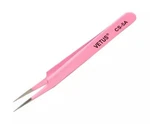 Vetus Original Genuine Pink Precise Switzerland Tweezers Eyelash Extension CS-5A. Fixed Price $9.94.