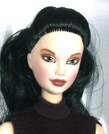 Head Hispanic Black Hair Fits Barbie Fashion Royalty 11.5 - 12" Dolls. Fixed Price $9.00.