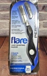 Personna Flare Hair Shaping Razor With 2 Guards & 5 Blades Free. Fixed Price $16.95.