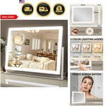 Led Makeup Mirror Vanity Lighted 16X12 Large Hollywood Style With Magn.... Fixed Price $42.46.