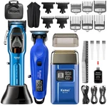 Kemei Cordless Hair Clipper For Men, Professional T-blade & Beard Blue. Fixed Price $158.90.