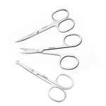 3PCS Small Eyebrow Scissors And Nose Hair Scissor, Beard Moustache Eyelash Nail. Fixed Price $8.14.