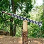 Custom Handmade D2 Steel Gladius Cleaver Sword Rose Wood Handle 30 Inch. Fixed Price $199.99.