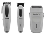 Babyliss Pro Lithiumfx+ Cordless Ergonomic Clipper Trimmer Shaver Combo Set Gray. Fixed Price $239.99.