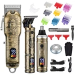 Professional T-blade Hair And Beard Trimmer Set Compact Usb Rechargeable Kit. Fixed Price $89.99.
