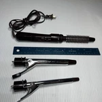 Curling Iron Vidal Sassoon Professional Brush Set Travel Kit 3 1982. Fixed Price $14.96.