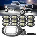 Pure White Led Rock Lights Underbody Glow Waterproof For Car Truck Offroad. Fixed Price $39.50.