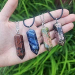 Large Crystal Point Necklace Healing Stone Women Jewelry. Fixed Price $28.00.