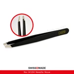 Rubis 1K104 Switzerland Classic Slant Tip Tweezers - Black. Fixed Price $39.00.